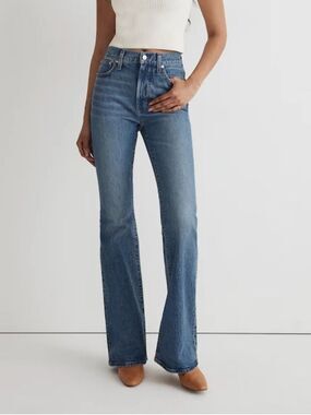 Madewell Kilmer Wash Retro The Perfect Vintage Flare Minimal Chic Jeans Size 27
